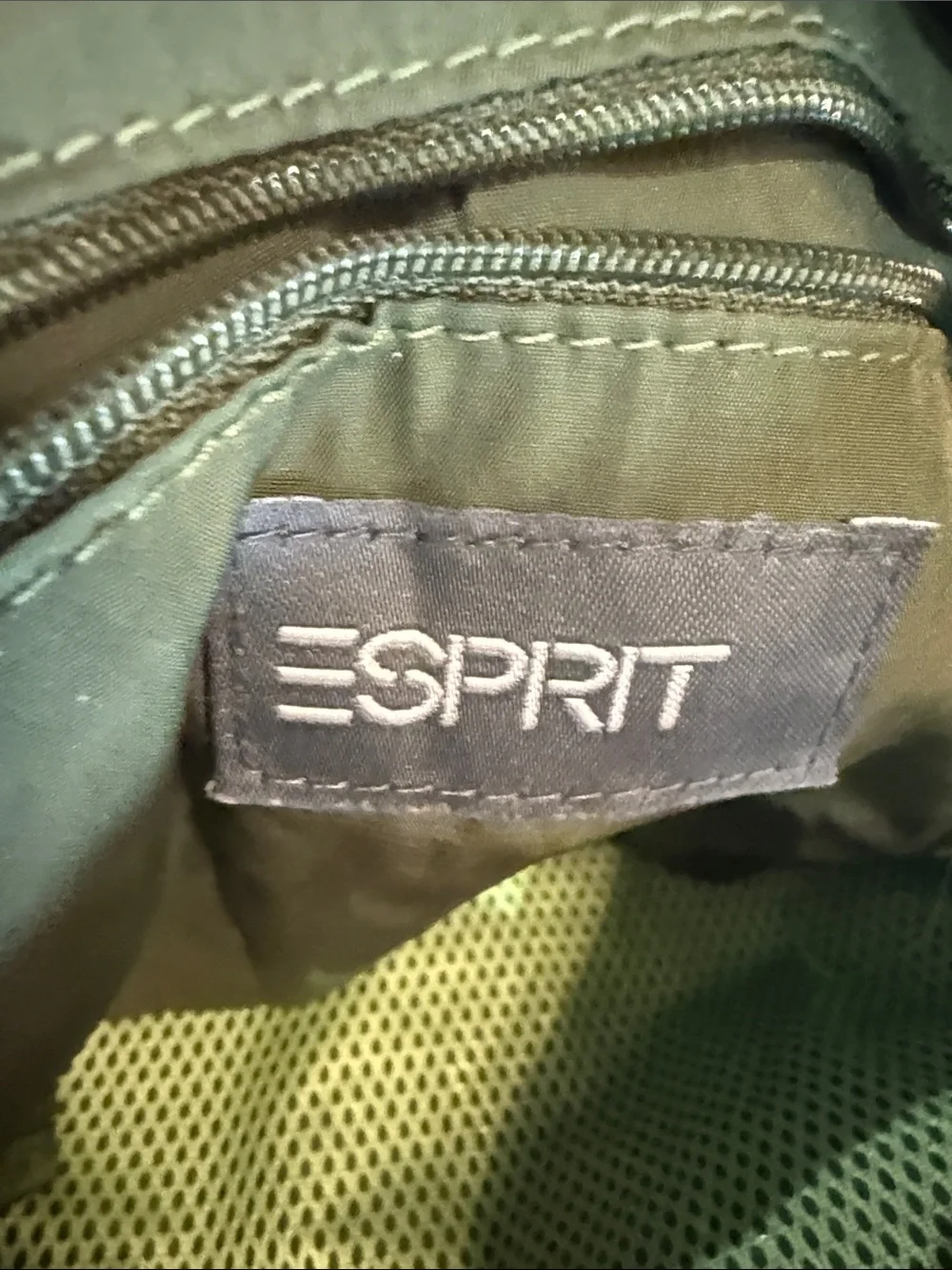 Vintage Y2K Esprit Sport Green Slouchy Hobo/Crossbody Bag